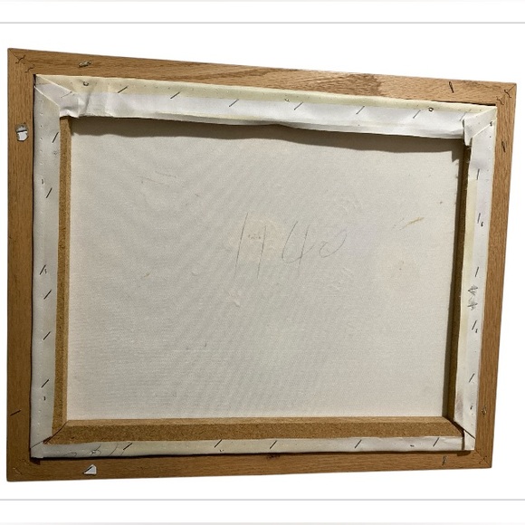 Robert Cox Still Life Oil 16x20 Canvas Painting Pink Yellow Floral Framed 18x22 - Picture 4 of 8